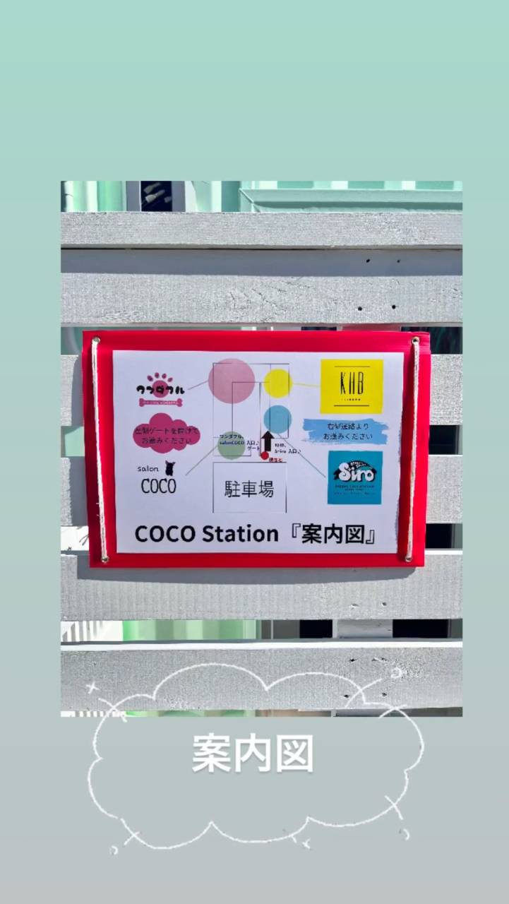 【複合施設　COCOステーション　】案内図